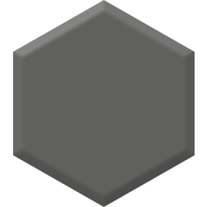Charcoal Smudge DE 6370 Hexagon Paint Blob