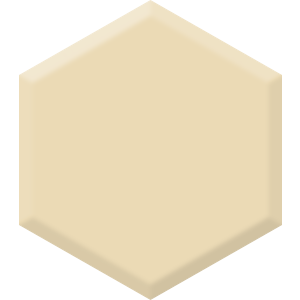 Crème Fraîche DET 654 Hexagon Paint Blob
