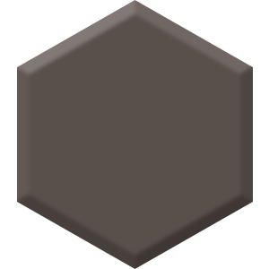 Weathered Brown DEC 756 Hexagon Paint Blob