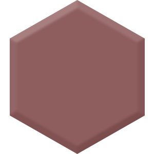 Antique Garnet DE 6027 Hexagon Paint Blob