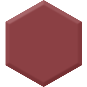 Barn Red DET 424 Hexagon Paint Blob