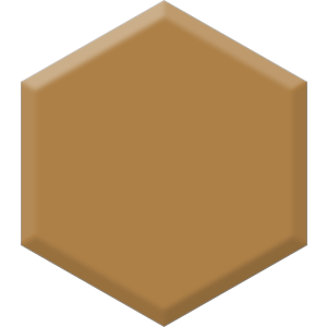 Bungalow Gold DET 484 Hexagon Paint Blob