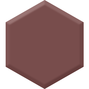 Burnt Crimson DEC 705 Hexagon Paint Blob