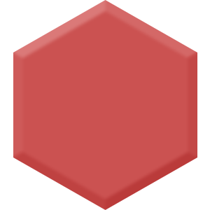 Deep Hibiscus DE 5083 Hexagon Paint Blob