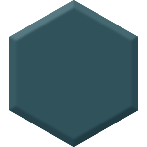 Encore Teal DEA 182 Hexagon Paint Blob