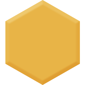 Honey Glow DE 5354 Hexagon Paint Blob