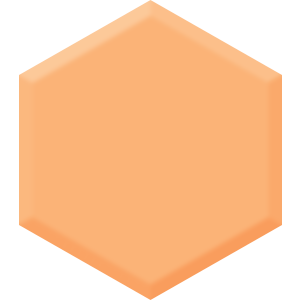 Market Melon DE 5199 Hexagon Paint Blob