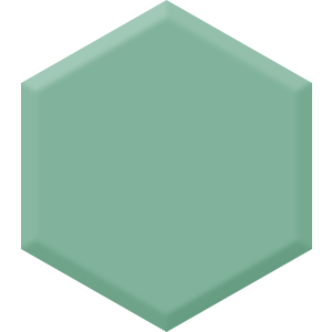 Mid-Century Gem DET 535 Hexagon Paint Blob