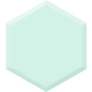 Minty Fresh DE 5687 Hexagon Paint Blob