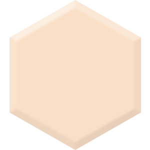 Peach DEC 710 Hexagon Paint Blob
