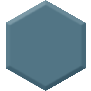 San Miguel Blue DET 569 Hexagon Paint Blob