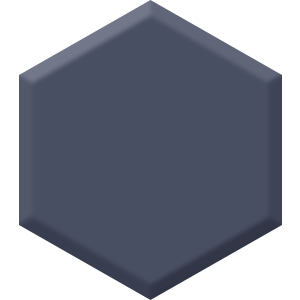 Tried & True Blue DET 582 Hexagon Paint Blob