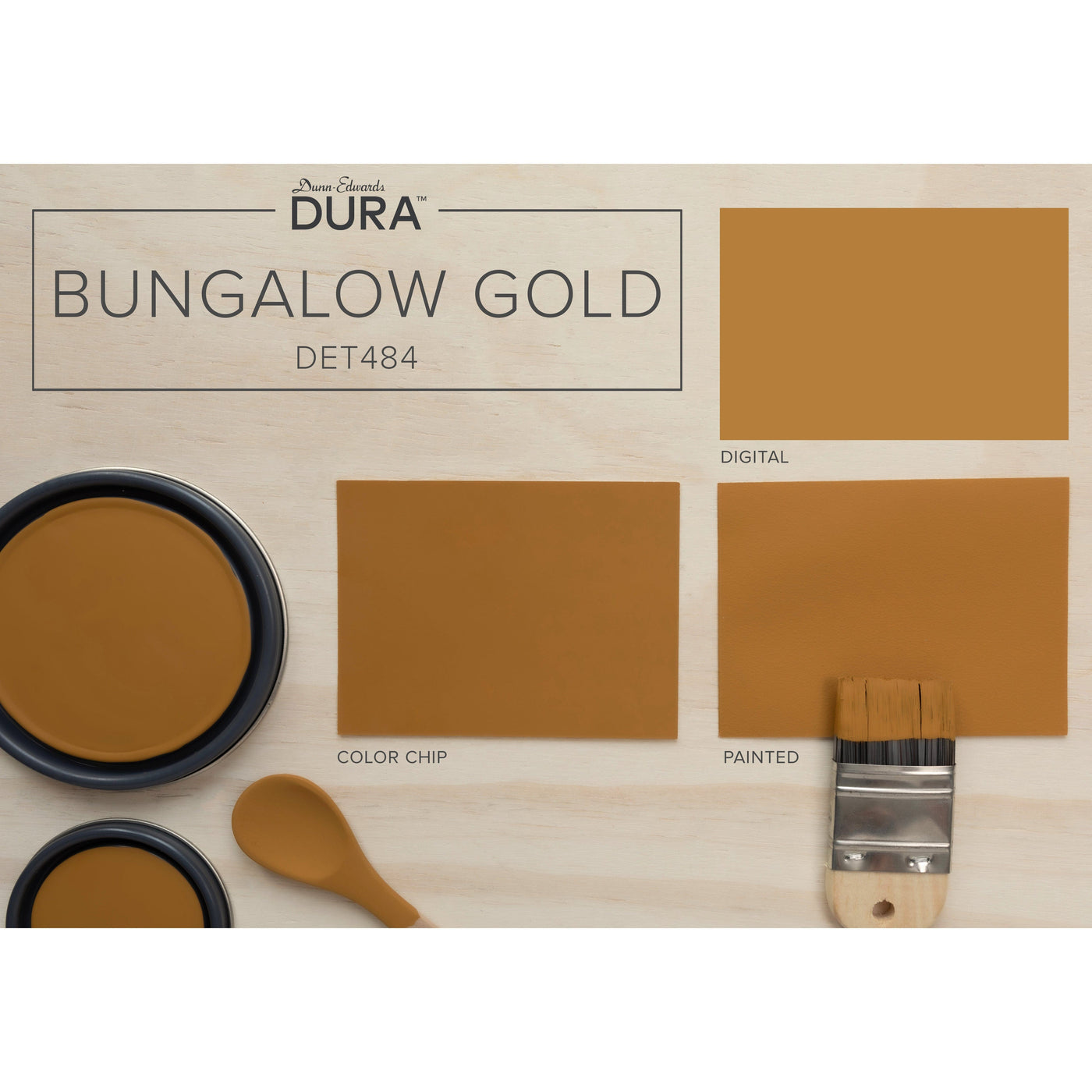Dunn-Edwards Dura Bungalow Gold DET484 Mixed Media