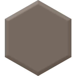 Cocoa Powder DET 631 Hexagon Paint Blob