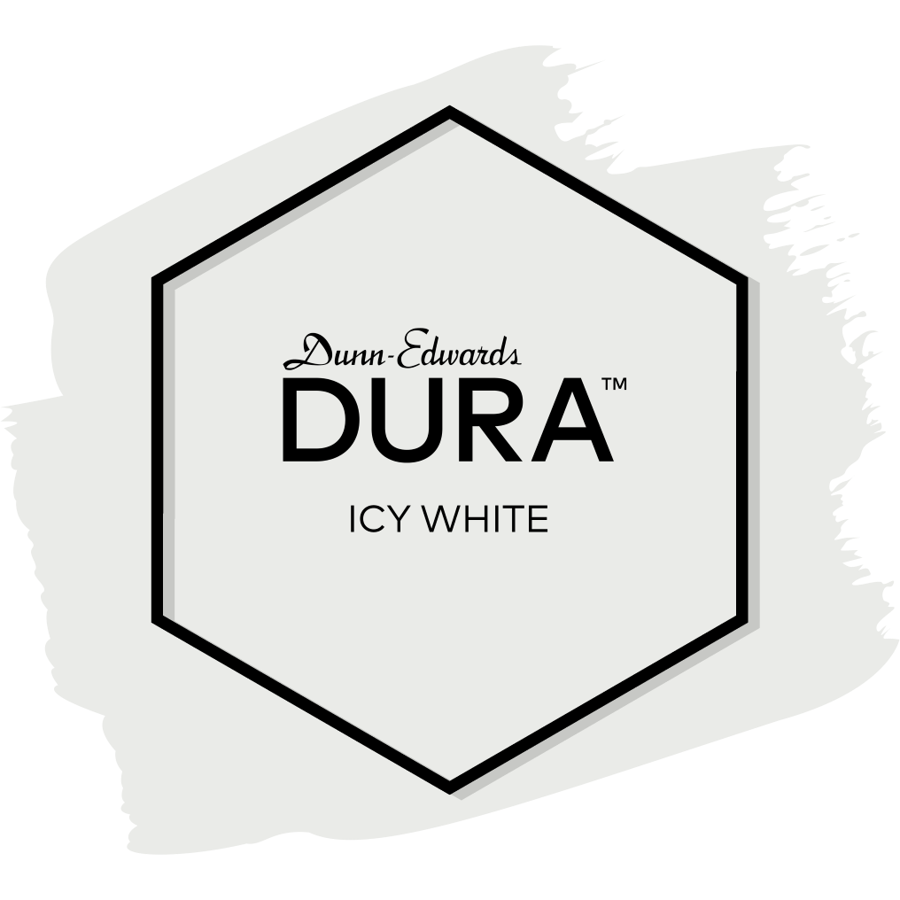 Dunn-Edwards Dura Icy White Paint Swatch DEH210