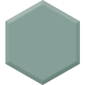 Meek Moss Green DET 606 Hexagon Paint Blob
