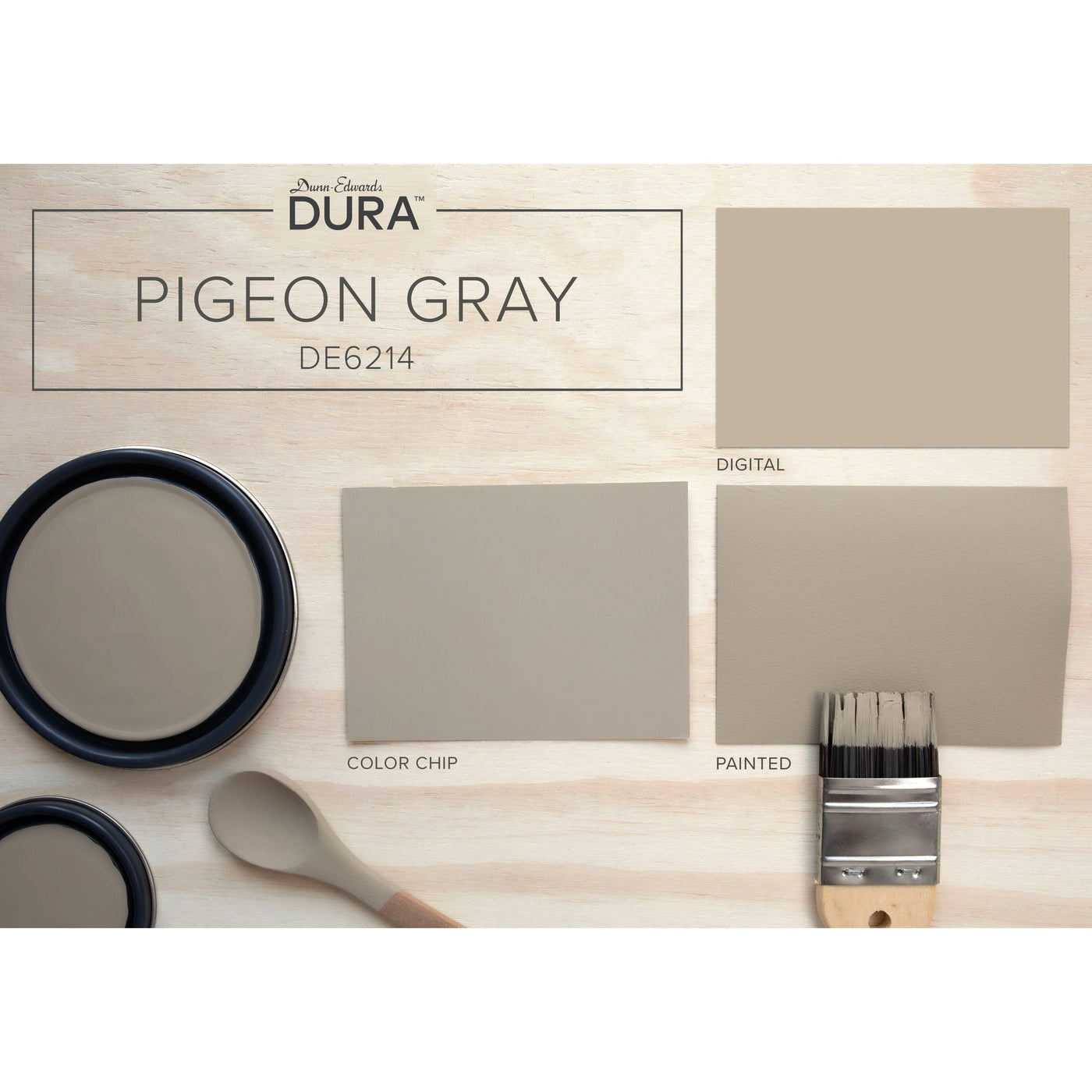 Dunn-Edwards Dura Pigeongray Mixed Media DE6214