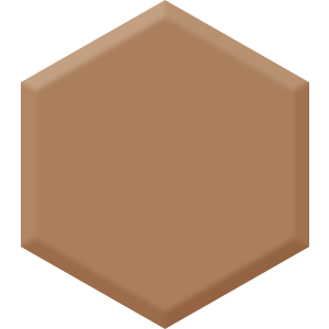 Roman Brick DEC 713 Hexagon Paint Blob