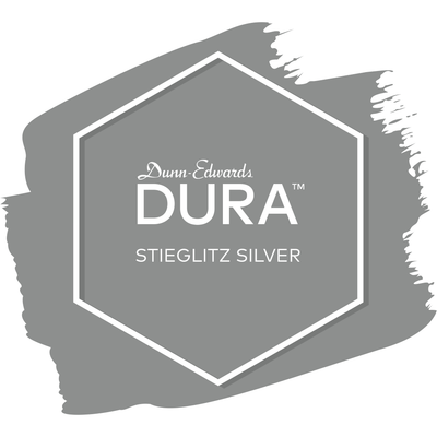 Dunn-Edwards Dura Stieglitz Silver Paint Swatch DET612